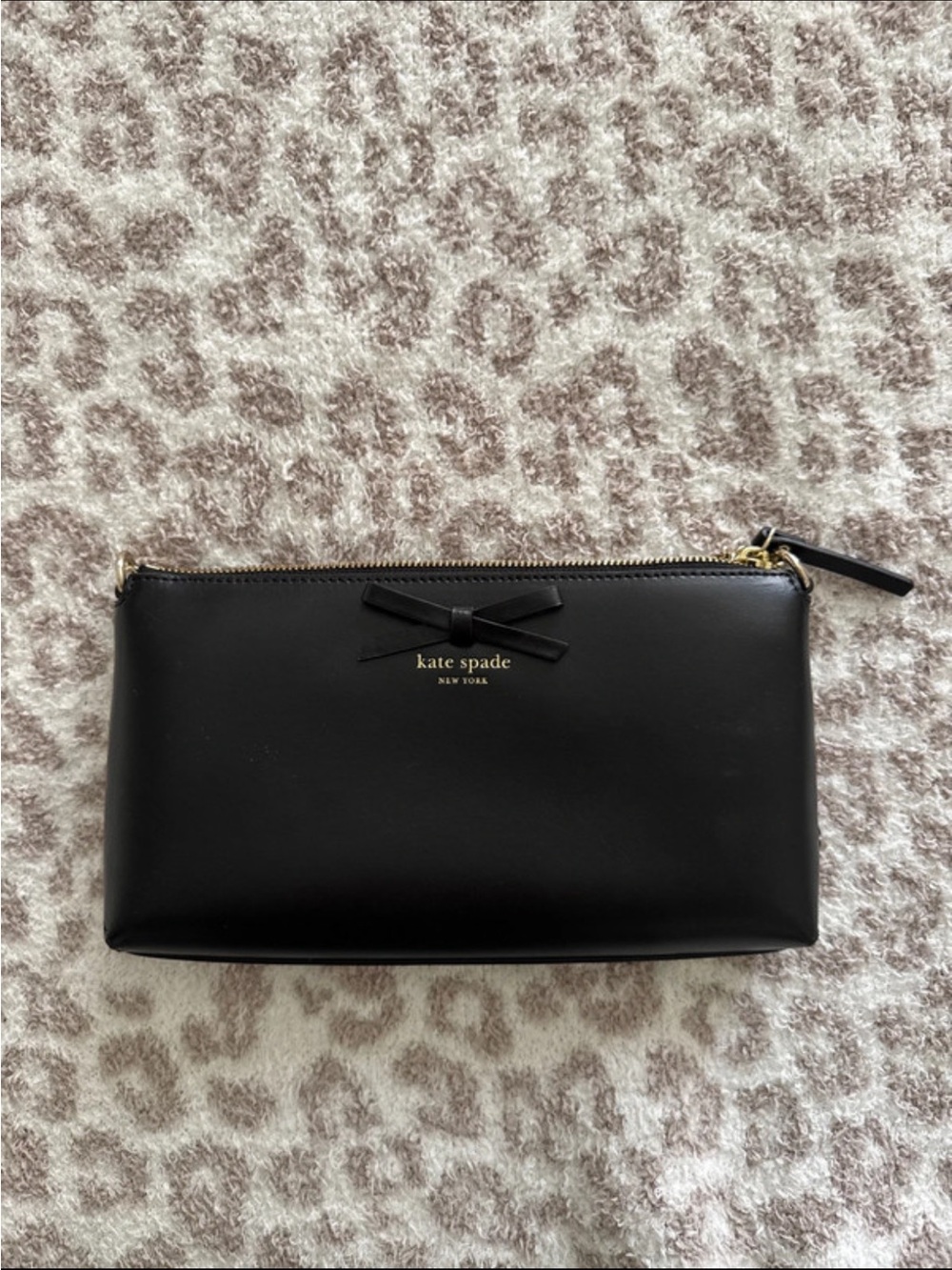 kate spade Black Zip Purse with Gold Accent